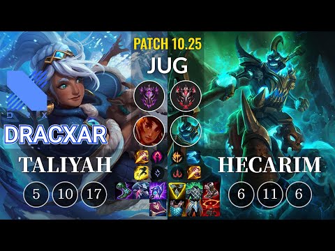 DRX Dracxar Taliyah vs Hecarim Jungle - KR Patch 10.25