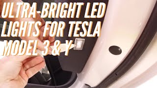 Installing Abstract Ocean&#39;s Ultra-Bright LED lights in the Tesla Model 3 &amp; Y