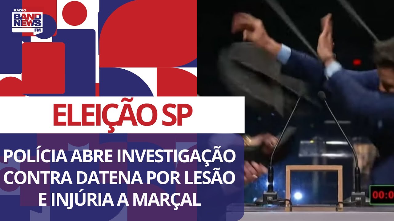 Polícia Civil abre investigação contra Datena por lesão e injúria a Marçal