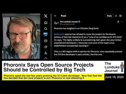 Phoronix Suggests Open Source Projects Should be Controlled by Big Tech