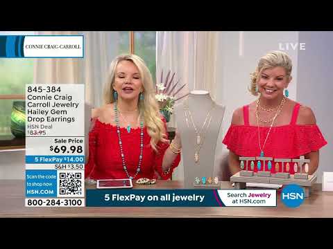 Connie Craig Carroll Jewelry Hailey Gemstone Drop Earrin...