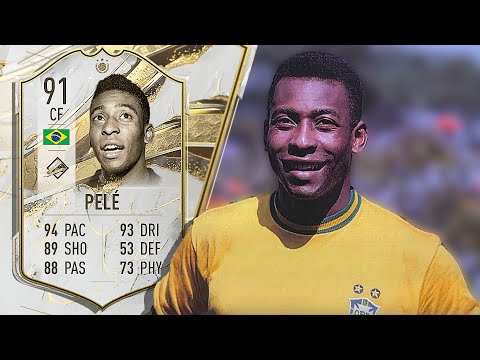 91 BASE ICON PELE PLAYER REVIEW FIFA 23