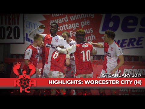 Harriers 2-1 Worcester City 01/01/17: Match highlights