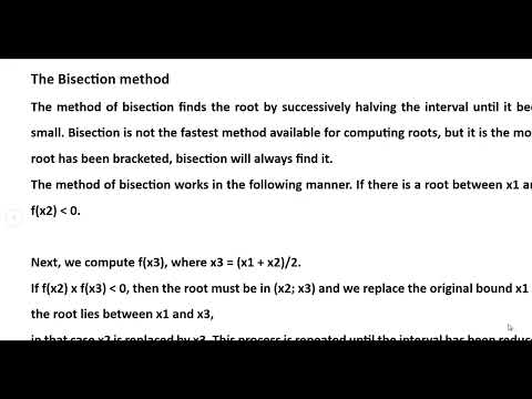 Python Program For Bisection Method Bsc Physics Iii Year Practicals