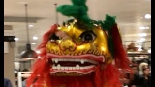 John Lewis Waitrose Chinese New Year Dragon Mesmerises Audience Then Falls Asleep Oxford Street LDN