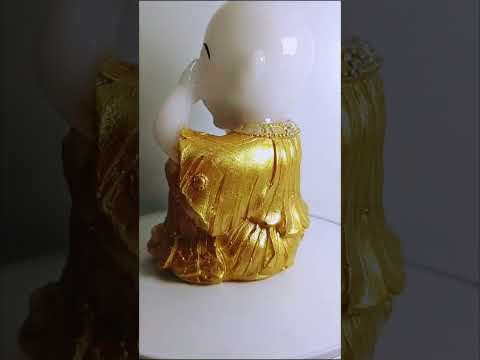 Baby Monk Showpiece - Style 2 - (Don't See Bad) - Golden - 1 Pc/box