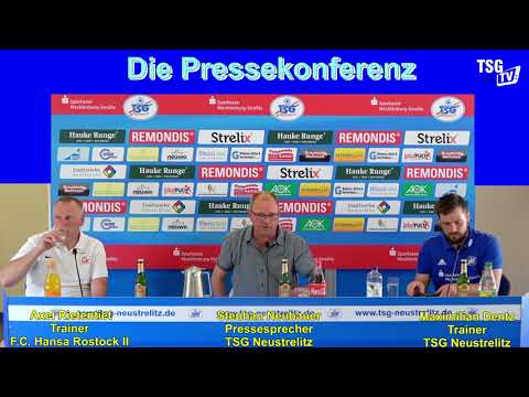1. Spieltag 2020/21 Die Pressekonferenz TSG Ntz. vs. FC Hansa II