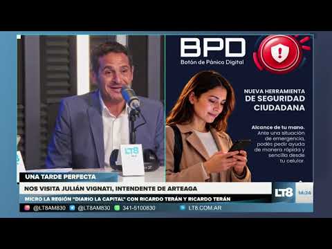 Julián Vignati, intendente de Arteaga