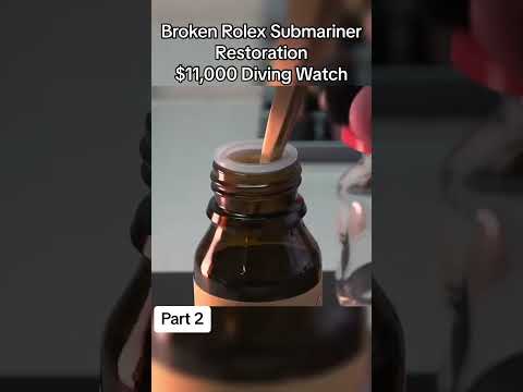 Broken Rolex Submariner Restoration$11,000 Diving Watch #restoration #watch #clock #restorationclock