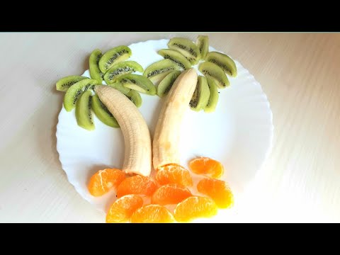 Beautiful Fruits Carving /  Banana Kawi  Tree Art