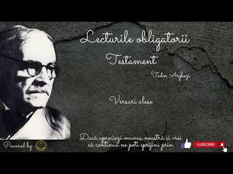 Testament - Tudor Arghezi - versuri - BAC