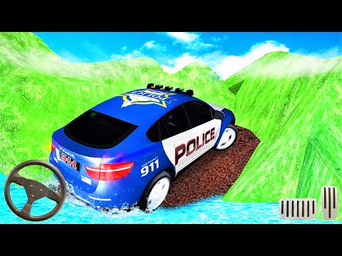4x4 Jeep Hill Climb Racing Game - Off-Road Police Car X5 Driving Simulator - Android Gameplay