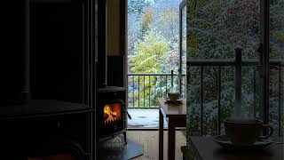 Cozy Fireplace & First Snow Balcony View