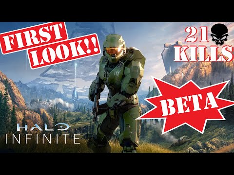 First Look Halo Infinite: Multiplayer Beta Gameplay - 21 Kills