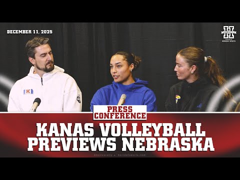 Kansas Volleyball Previews Nebraska Matchup in Sweet 16 | NCAA Volleyball Press Conference