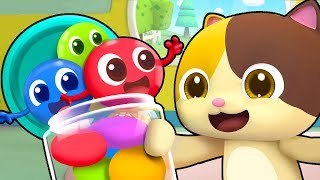 Colored Candy Brothers | Colored Candy Turns White | Christmas Song | BabyBus