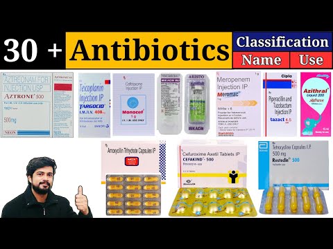 Antibiotics Classification in Hindi || Types | Pharmacology Lecture | Drugs | Medicine | Injection