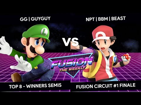 Fusion #1 Finale - GuyGuy (Luigi) vs Beast (Pokemon Trainer) - Top 8 - Winners Semis