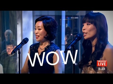 OMG! Dami Im & Helen (mom) LIVE ON TV! singing OPERA