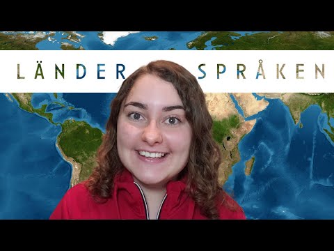 Como o nome de países e de idiomas em Sueco!