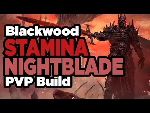 ESO - Blackwood Stamina Nightblade PVP Build No CP/CP