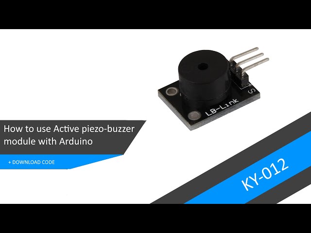 Vídeo relacionado con AZDelivery 5 x KY-012 Módulo de Alarma de Altavoz Piezoeléctrico Pasivo Placa de Circuito Impreso Compatible con Arduino con E-Book Incluido!