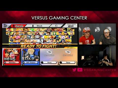VS weekly 04/5/18 -  Winners QTRS - Diabeo ( Cloud ) vs. 8Bitman ( Diddy ) - Smash 4