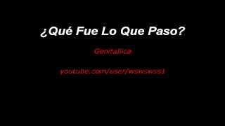 Genitallica - ¿Qué fue lo que pasó?  (Lyrics)