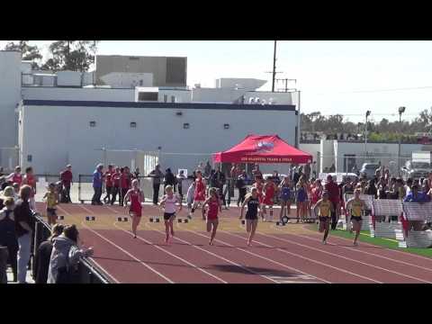 JVG 100m vs Marina & NH 4-3-14 - Los Alamitos Girls
