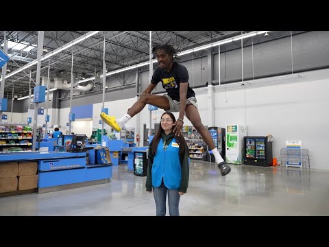 Jumping Over Walmart Employees!