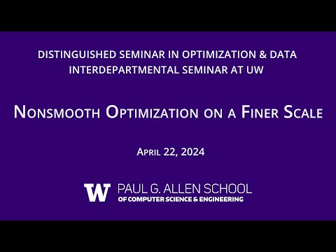 Distinguished Seminar in Optimization and Data: Jelena Diakonikolas, University of Wisconsin-Madison