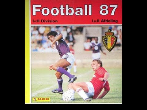 STICKERS PANINI BELGIUM CHAMPIONSHIP 1987 KV MECHELEN