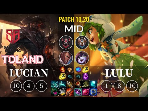 SB TolanD Lucian vs Lulu Mid - KR Patch 10.20