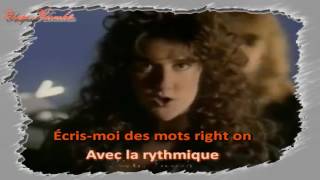 Karaoké - Céline Dion - Des mots qui sonnent
