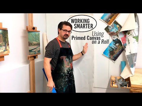 Work Smarter - Using Primed Canvas on the Roll :: Studio Series