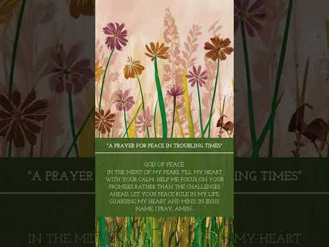 "Finding Peace in Fear: A Prayer for Calm in Chaos" #faithfirefreedom