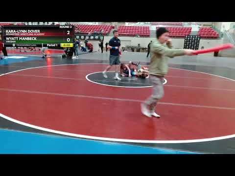 98-105 Lbs Round 2 - Kara-Lynn Dover, Roundtree Wrestling Academy Vs Wyatt Manbeck, Virginia C6c1