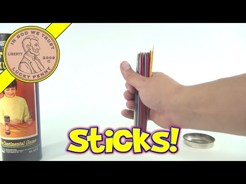 Original Wooden 4 5 6 Pick Up Sticks, Lakeside Toys - 1966 Continental Games #8316