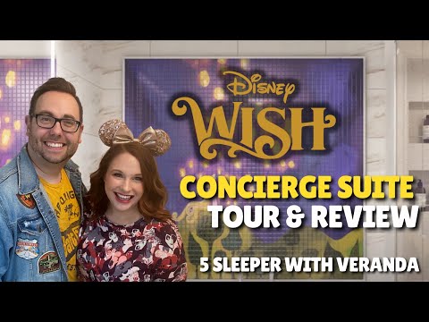 BEST Disney Wish Cabin? Concierge Suite 5 Sleeper with Veranda REVIEW and TOUR