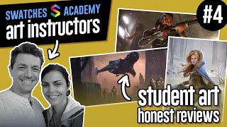 🔴 Pro Artists Honest Reviews of Student Art #4