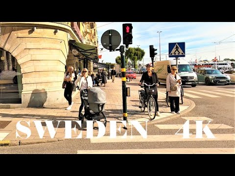 STOCKHOLM WALK 4K: Nybroplan - Strandvägen