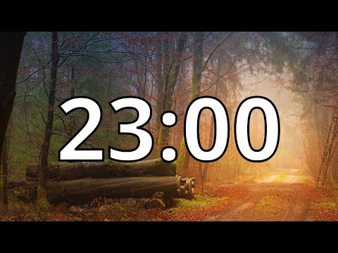 23 Minute Autumn/Fall  Countdown Timer With Music and Alarm (Simple Beep)