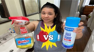 Windex vs Sprayaway Glass Cleaner