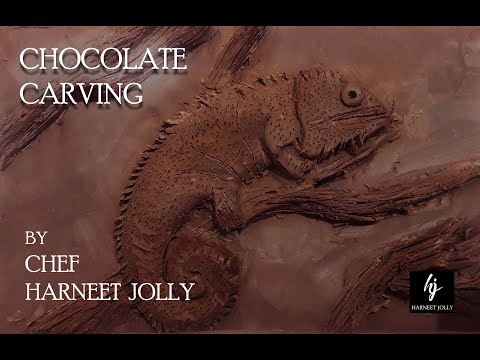Chocolate Carving- Chef Harneet Jolly