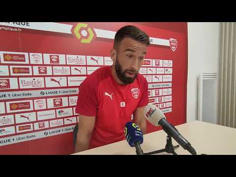 Lucas Deaux avant la réception de Saint-Étienne