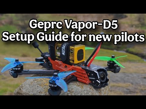 Geprc Vapor-D5 Setup, Betaflight, DJI Activation , Props and Camera Settings
