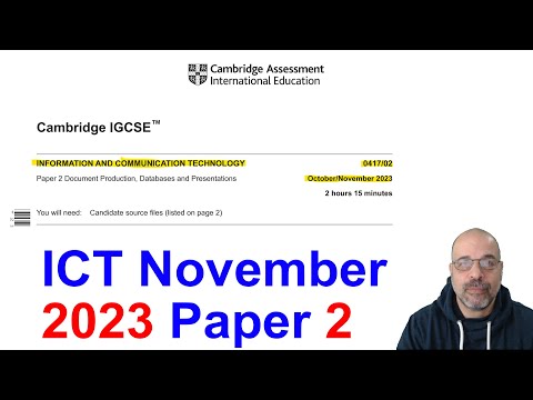 2023 November Paper 2, Cambridge 0417 ICT [IGCSE]