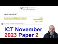 2023 November Paper 2 Cambridge 0417 ICT IGCSE
