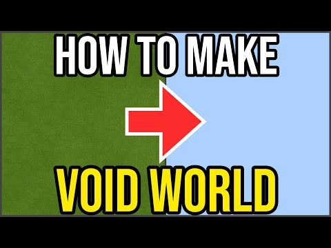 How To Make A Void World In Minecraft PS4/Xbox/PE/Bedrock