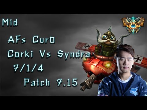 MID AFs Kuro Corki Vs Syndra  7/1/4 Patch 7.15